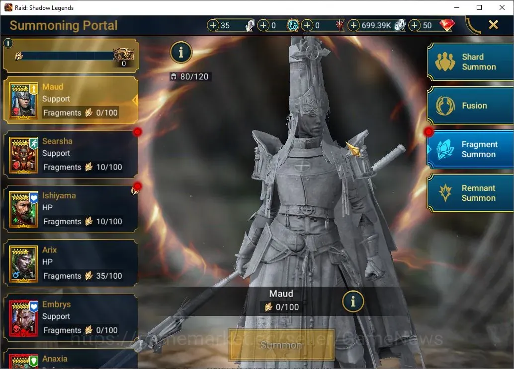 Buy Raid: Shadow Legends Accounts - Lv 31 | 534K PWR | 1 Mythic