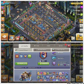 Clash of Clans High-End TH 18 LVL 270 MAXED|5 HERO MAXED|EPIC 11 MAX|WALL  image 1