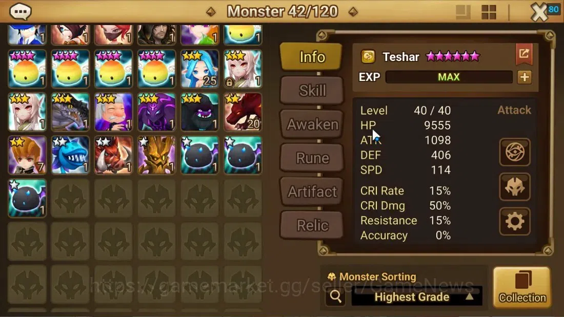 Summoners War: Sky Arena Accounts ASIA|Lv 26|Ready Gacha|99 12 YSC + 160 11 YSC + 3 image 8