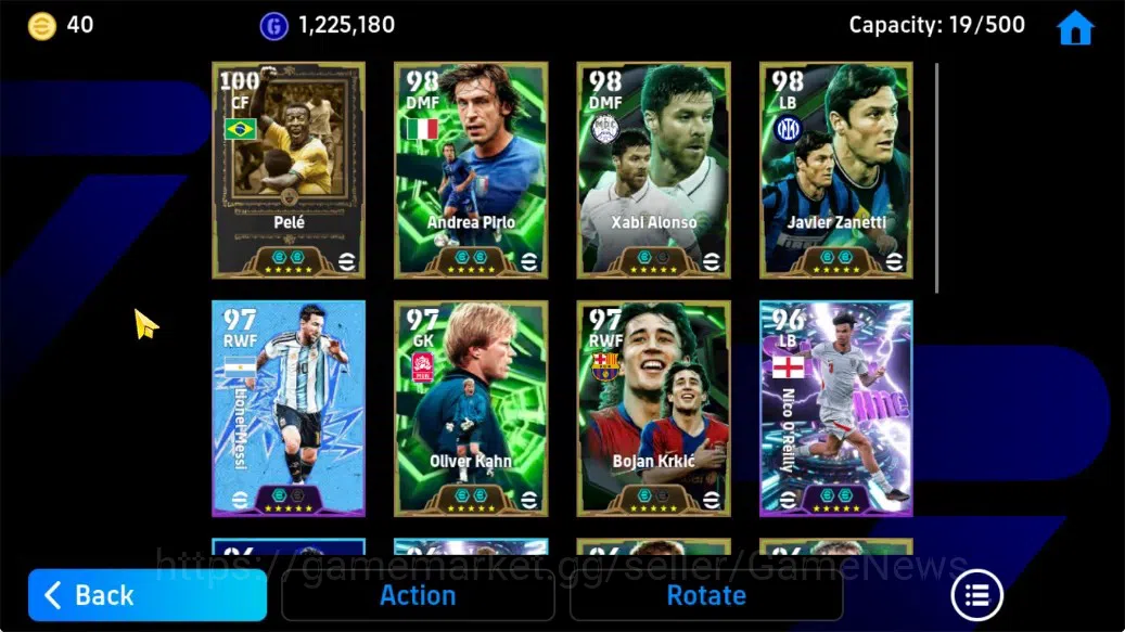 eFootball Accounts Android|Epic Pele,Andrea Pirlo,Oliver Kahn,Xabi Al image 4