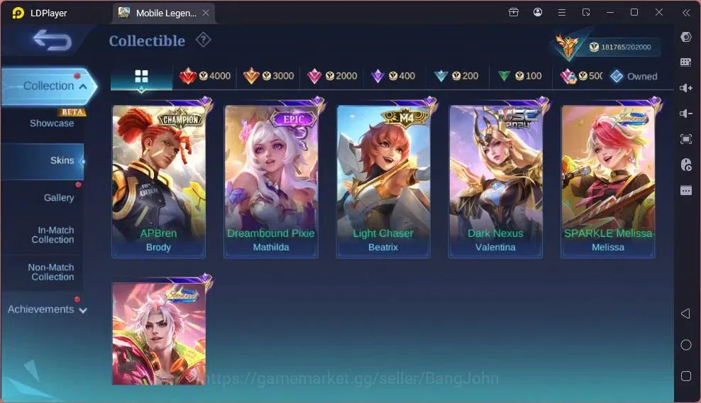 Mobile Legends: Bang Bang Accounts Global|Hero 132|Legend Franco|Collab Xavier+Vale|S image 7