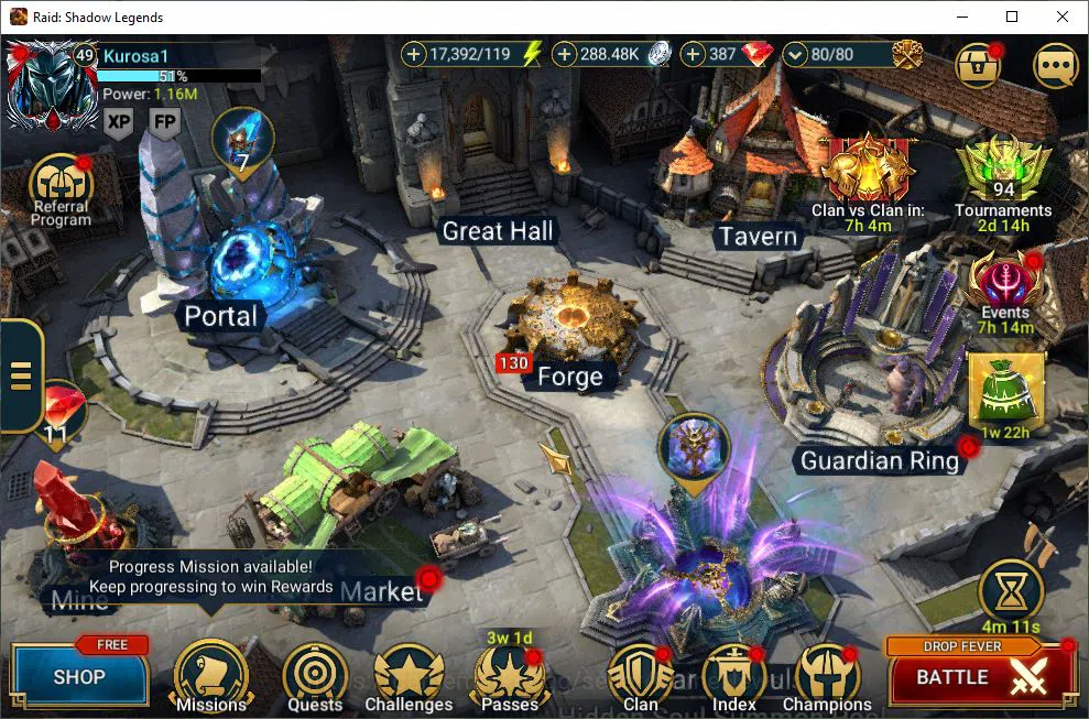 Raid: Shadow Legends Mid-Game Lv49 1,1M Power|1 Mythic(Kurosa)+28 Legend(Ninja,X image 1