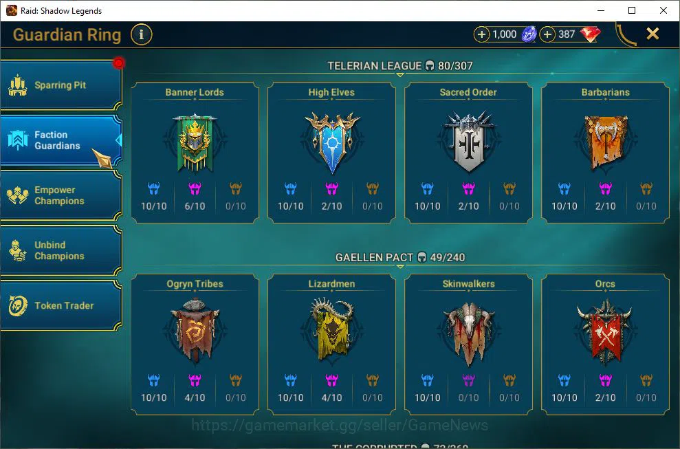 Raid: Shadow Legends Accounts Mid-Game Lv49 1,1M Power|1 Mythic(Kurosa)+28 9