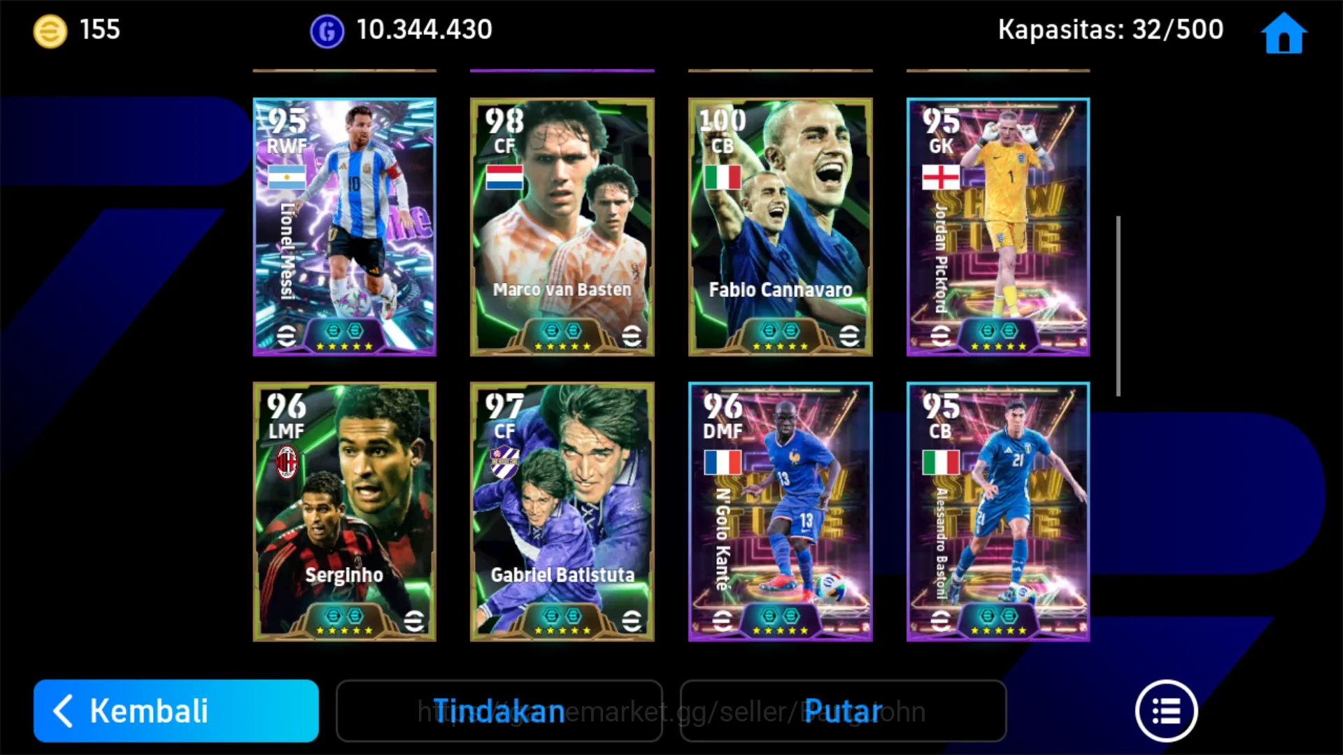eFootball Accounts Others Power 3152 | Messi Pack Barca | Pack Barca |EFB296B 4