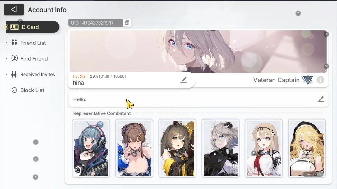 GLOBAL Lv35|5k Crystal,7 SSR (HaruM1,Chizuru,Yuki,Veronica,Etc)+10 SR(NiaM5,LucasM5,Etc)|19 SR Partner|Stove|Check SS(CZN1449) Chaos Zero Nightmare Accounts GLOBAL Lv35|5k Crystal,7 SSR (HaruM1,Chizuru,Yuki,Veronica,Etc)+10 SR(NiaM5,LucasM5,Etc)|19 SR