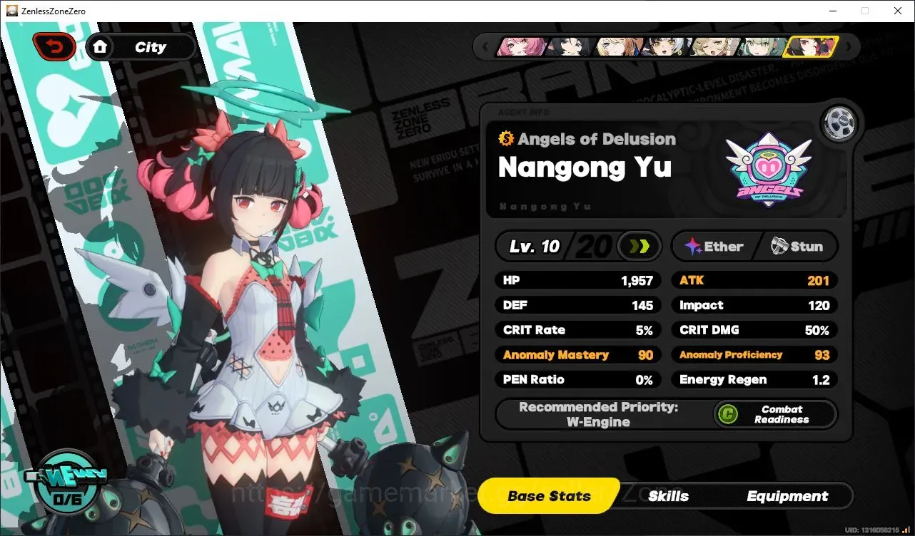 Zenless Zone Zero Accounts Starter ASIA|IK52|7limit 2AOD(Sunna,NangongYu)+PremTeam Ramielle+Sign , PremTeam Dialyn|MC 1