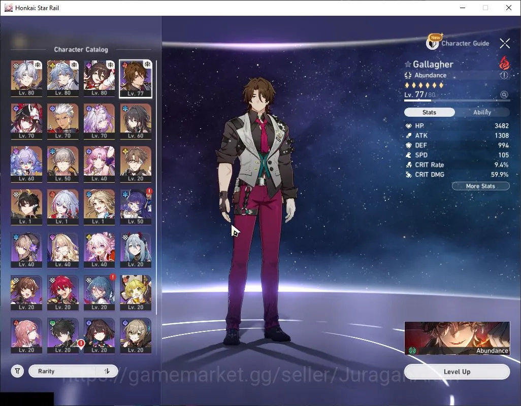 Honkai Star Rail Accounts Mid Game ASIA|TL 62|8 Limited|[Phainon,Archer]+Sign, Sunday,Castorice,Sparkle,Ruan Mei,Etc|MC 2