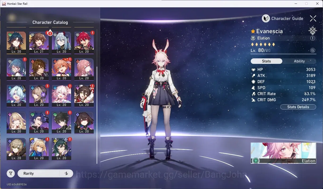 Honkai Star Rail Accounts America|TL 63|7 Limited [EvanesciaE2+Sign],Mortena image 3