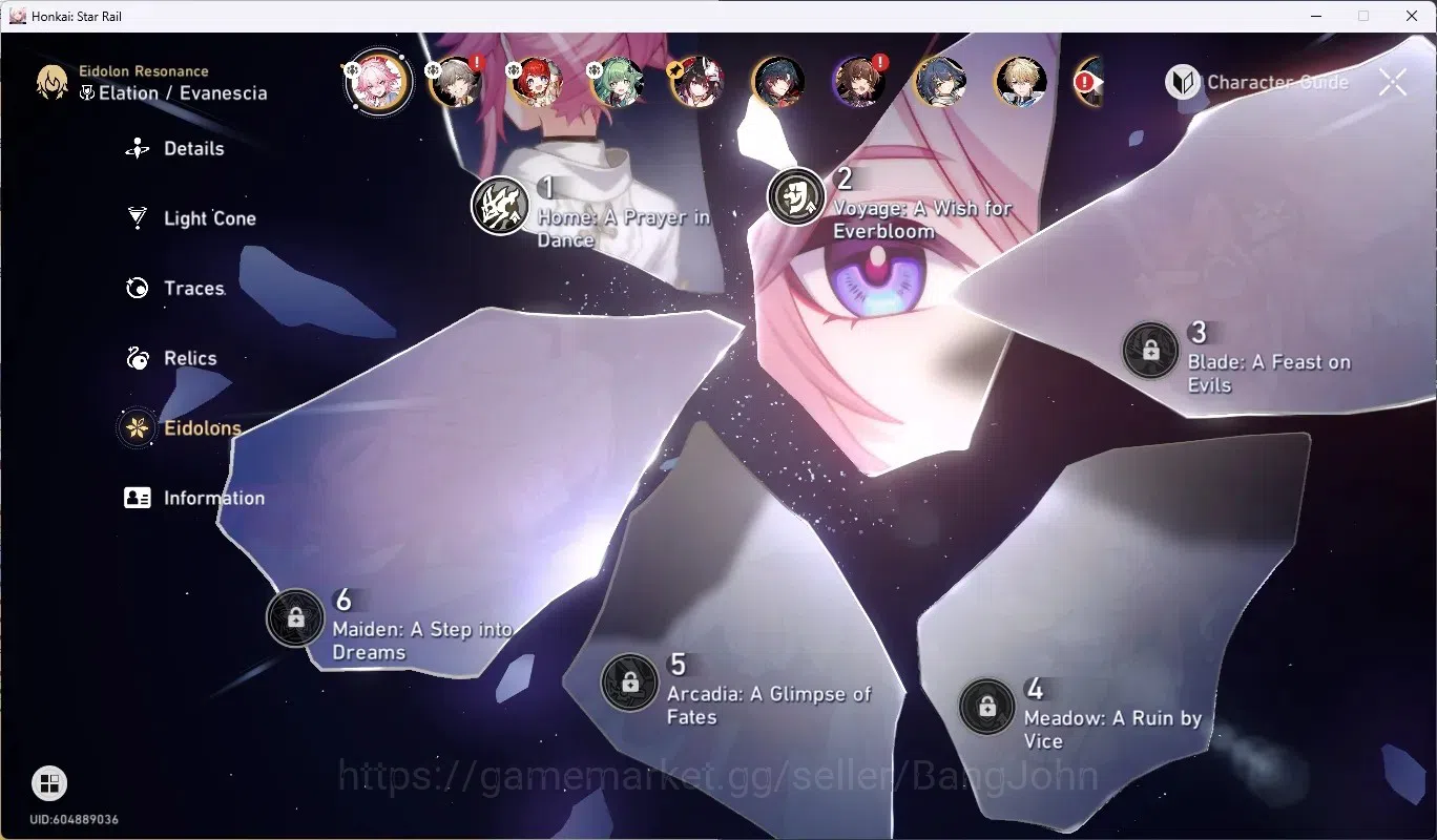 Honkai Star Rail Accounts America|TL 63|7 Limited [EvanesciaE2+Sign],Mortena image 5