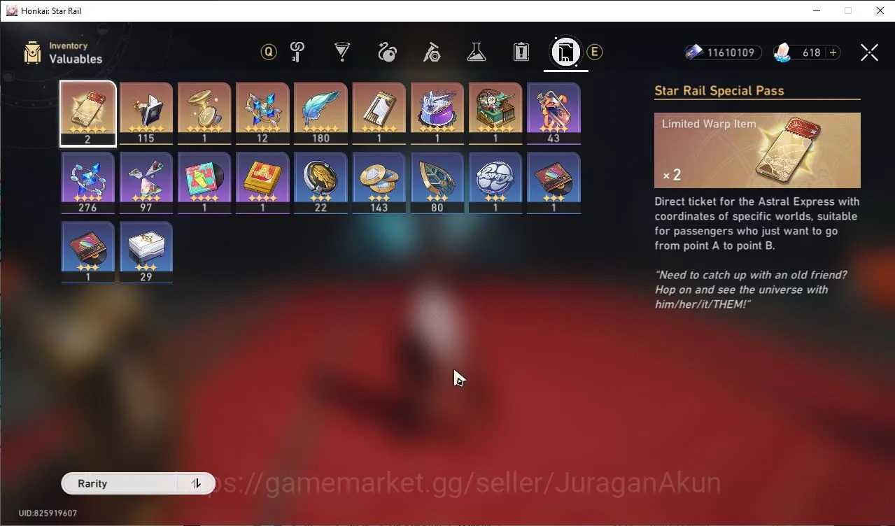 Honkai Star Rail Accounts Mid Game ASIA|TL70|9 Limits [Firefly(E1),RM(E1),Fugue,Robin,Argenti,Hyacine,Jingliu,RappaDr 5