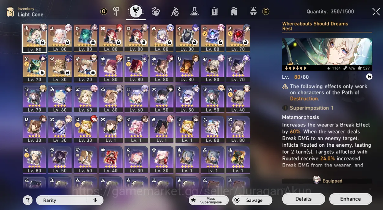 Honkai Star Rail Accounts End Game America [TL70] 14 Limited (Firefly+Sign, Robin+Sign, Archeron+Sign, Tribbie, The Herta 9