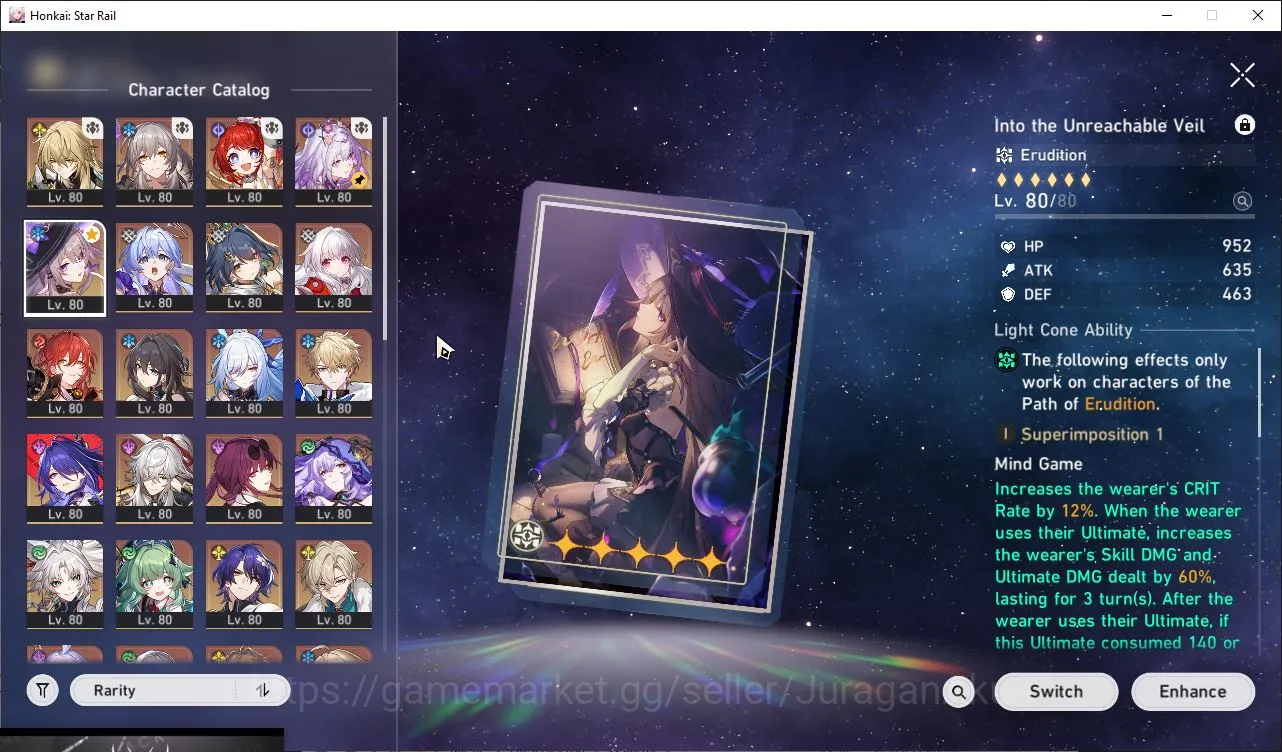 Honkai Star Rail Accounts ASIA|TL70|16 Limited[The Herta+Sign,Kafka+Sign,Ach image 3