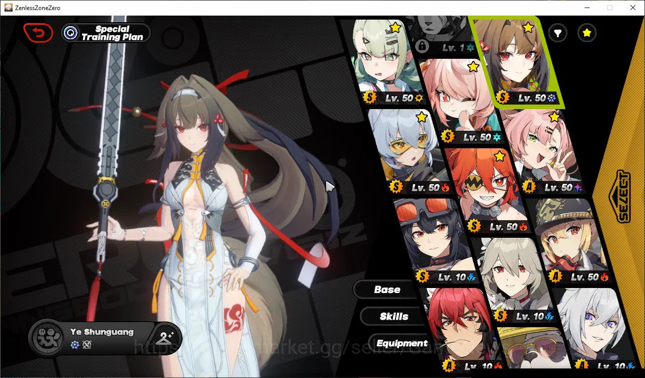 Zenless Zone Zero Accounts Mid-Game ASIA|IK 46|S2 CH2| Prem Team YSG 3 Limited [Ye ShunguangM3+Sign,Sunna,Zhao] + 4 STD|2 S 3
