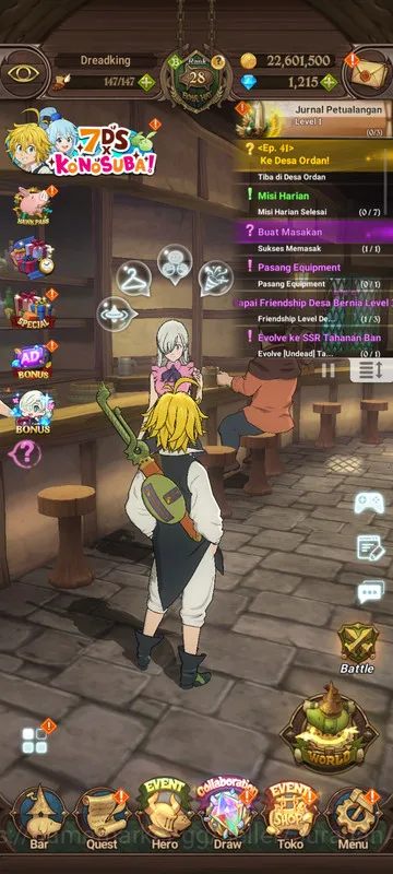 The Seven Deadly Sins: Grand Cross Accounts Starter Global |Best Starter 531K CC 2 UR Diane,DKM,Young Knight Lancelot,GOT