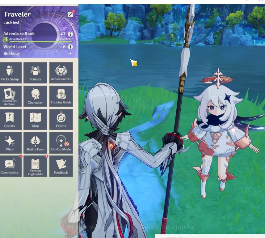 Genshin Impact Mid Game ASIA|AR 47| 3 Limited |[Arlechino,ZongLi,Kazuha] Q image 1