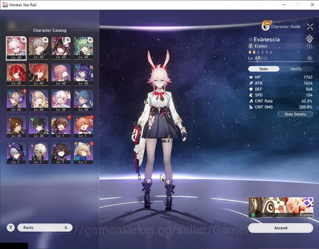 Honkai Star Rail Accounts Asia|TL 30|4 Limited|EvanesciaE1,Huohuo,Sparkle,Ar image 4