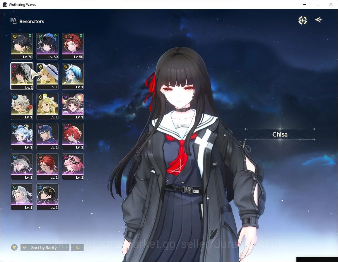 Wuthering Waves Accounts Mid-Game NA|UL 45| 3 Limited | Chisa+Sign,Shorekeeper+Sign,Phoebe+Sign | DB Lv25 |MC Female|Log 3