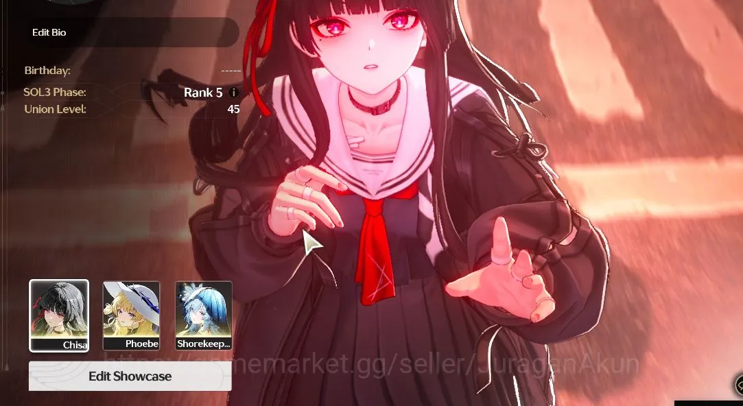 Wuthering Waves Accounts Mid-Game NA|UL 45| 3 Limited | Chisa+Sign,Shorekeeper+Sign,Phoebe+Sign | DB Lv25 |MC Female|Log 4