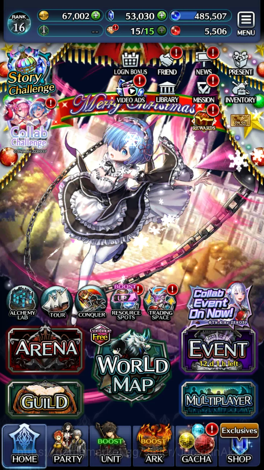 Global|Starter 50K Crystal+Collab Re:Zero (Rem & Emilia)+Other Units|Code Only|Check SS(LC732) Last Cloudia Mid‑Game Global|Starter 50K Crystal+Collab Re:Zero (Rem & E image 1