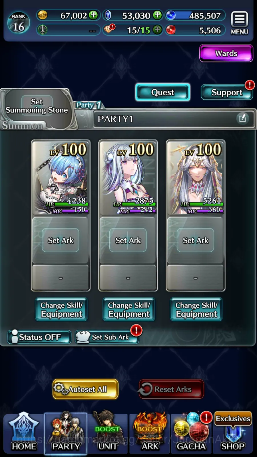 Last Cloudia Accounts Mid‑Game Global|Starter 50K Crystal+Collab Re:Zero (Rem & Emilia)+Other Units|Code Only|Check SS(LC732) 2