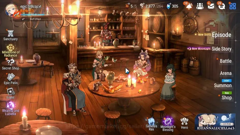 Epic Seven Accounts GLOBAL UnVerif|6 ML(SchoolNurse Yulha,Rhiana&Luce, image 1