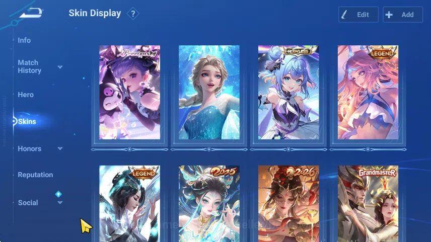 Honor of Kings Accounts GLOBAL HOK | FLAWLESS XIAO QIAO | COLLAB ELSA FROZ image 1