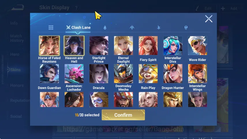 Honor of Kings Accounts GLOBAL HOK | FLAWLESS XIAO QIAO | COLLAB ELSA FROZ image 4