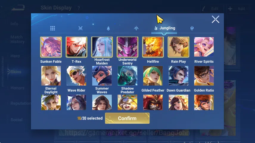 Honor of Kings Accounts GLOBAL HOK | FLAWLESS XIAO QIAO | COLLAB ELSA FROZ image 7