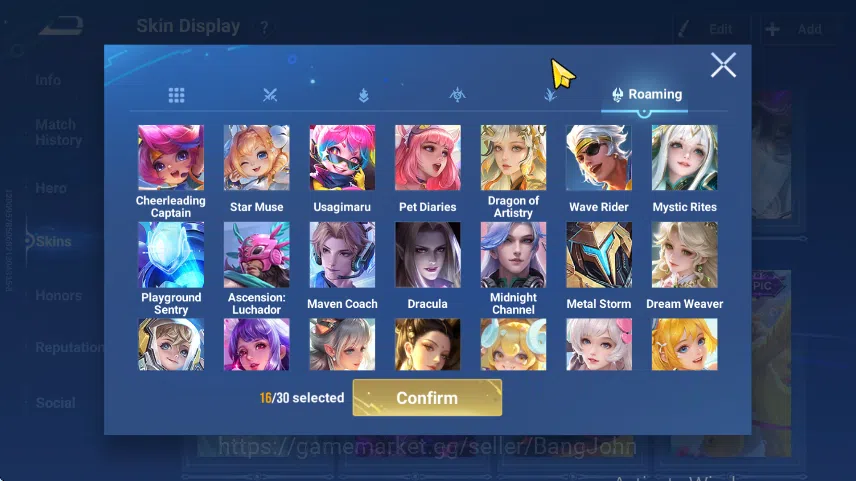 Honor of Kings Accounts GLOBAL HOK | FLAWLESS XIAO QIAO | COLLAB ELSA FROZ image 8