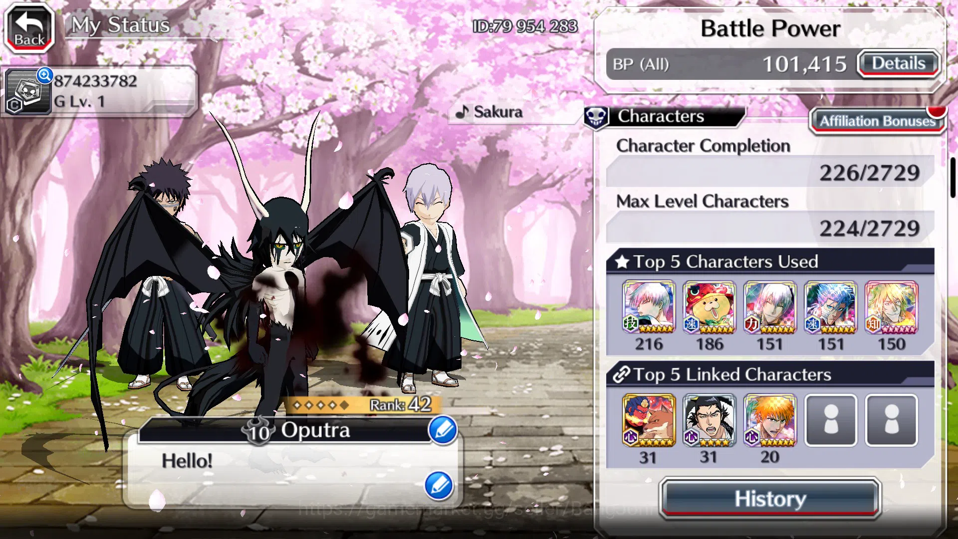 Bleach: Brave Souls Accounts GLOBAL]6K Orb+Fresh All Story|Ulquiorra SegundaEta image 3