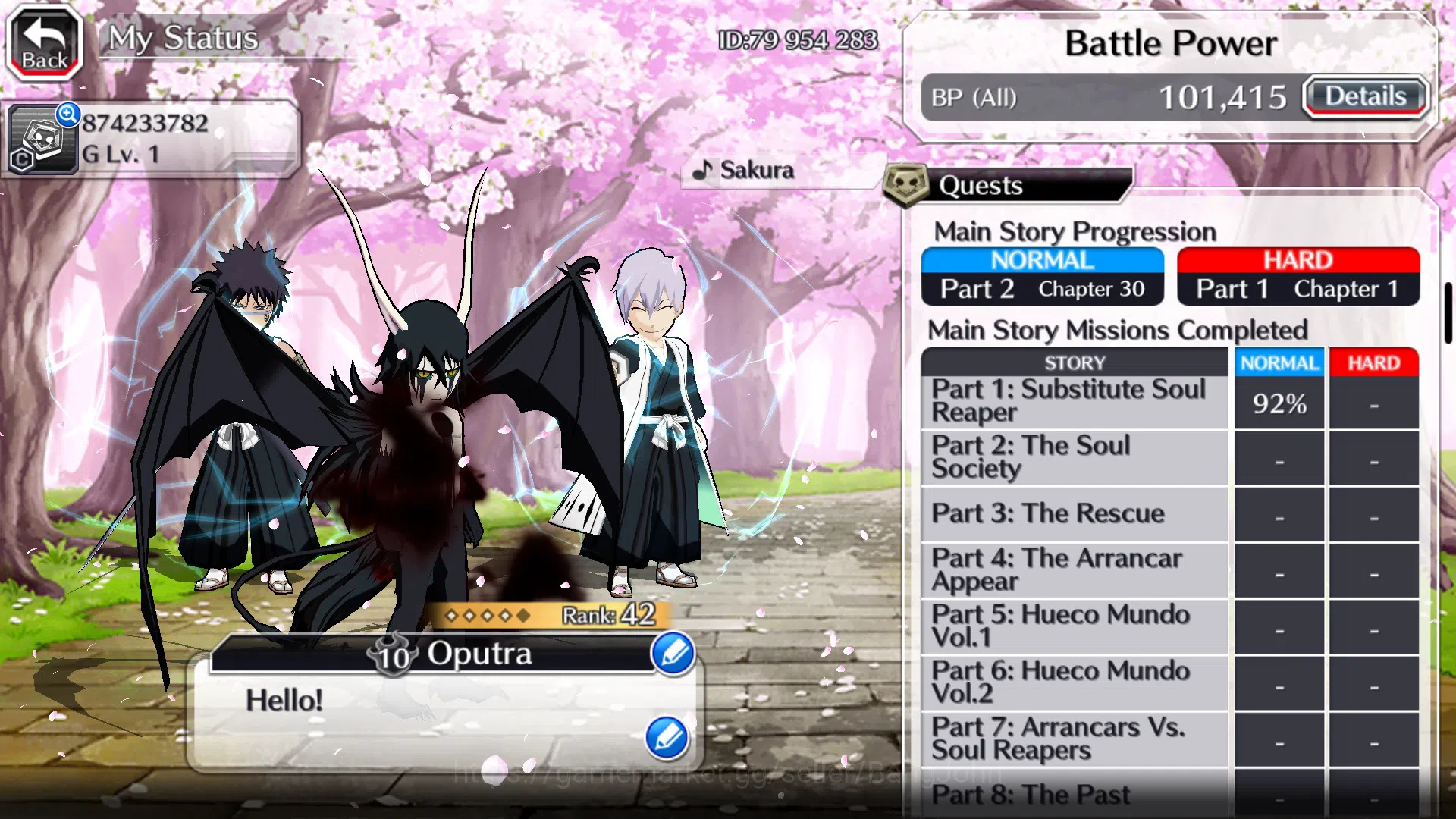 Bleach: Brave Souls Accounts GLOBAL]6K Orb+Fresh All Story|Ulquiorra SegundaEta image 4