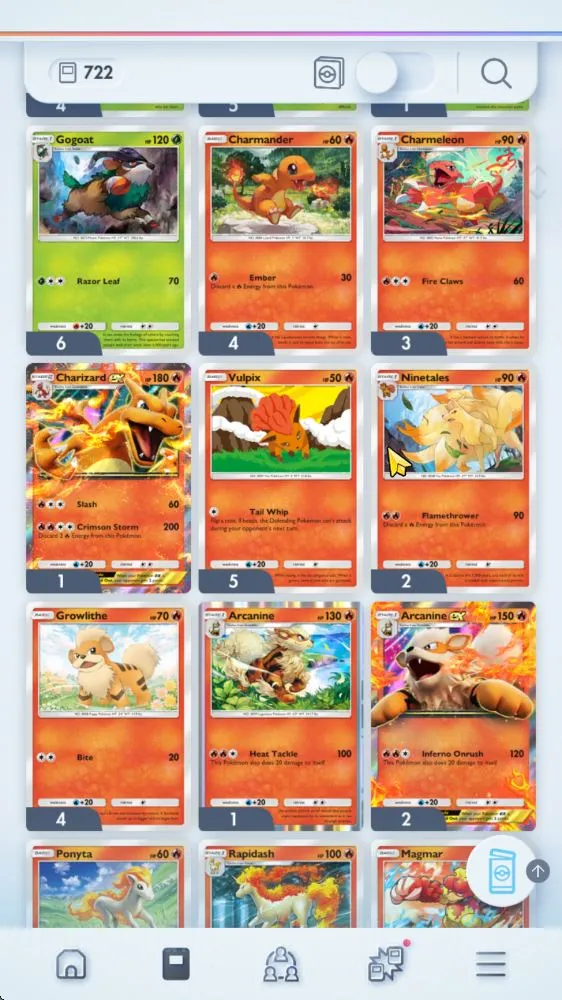 Pokémon TCG Pocket Accounts Lv 19 |Total Card 722| 23 Ex Total (Charizard & Pi image 4
