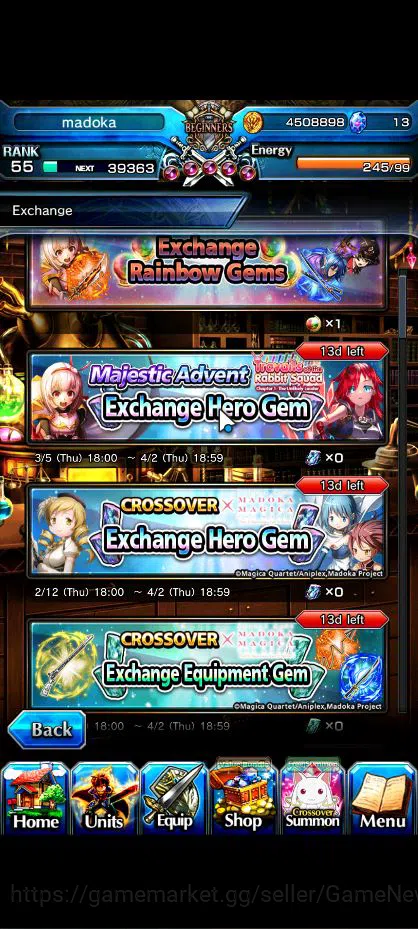 Grand Summoners Accounts Global|Rank 55|18 Ascend|S MiyuTW,KanameTW,Roy,Inu image 10