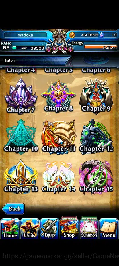 Grand Summoners Accounts Global|Rank 55|18 Ascend|S MiyuTW,KanameTW,Roy,Inu image 11