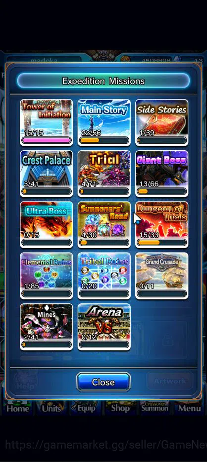 Grand Summoners Accounts Global|Rank 55|18 Ascend|S MiyuTW,KanameTW,Roy,Inu image 9