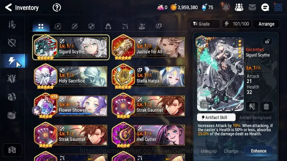 Epic Seven Accounts Starter GLOBAL Unverif|New Era|2 ML(Conqueror Lilias,DP Aria)+Setsuka,Landy,Roana,Vildred,Etc|PoH 10