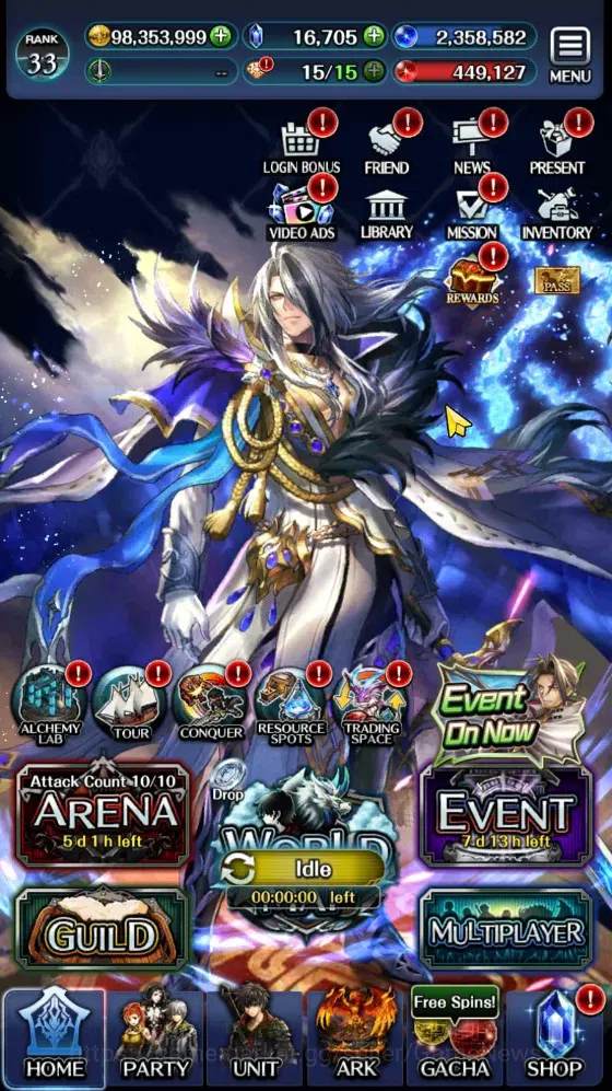 Last Cloudia Accounts GLOBAL|Rank 33|Top Tier Unit (Hinata,Benimaru,Mili image 1