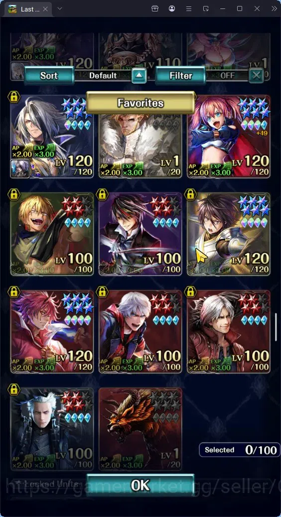 Last Cloudia Accounts GLOBAL|Rank 33|Top Tier Unit (Hinata,Benimaru,Mili image 10
