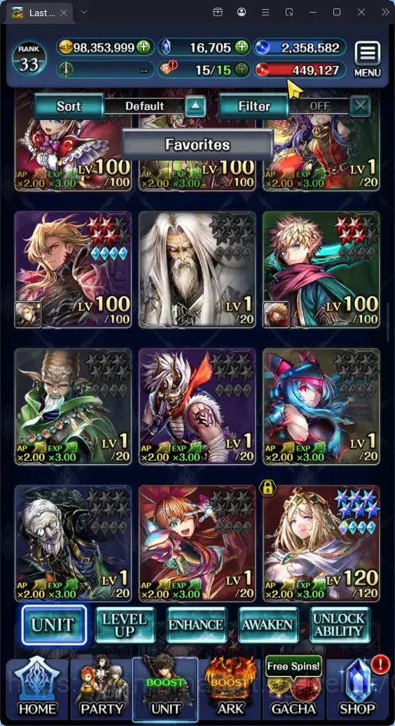 Last Cloudia Accounts GLOBAL|Rank 33|Top Tier Unit (Hinata,Benimaru,Mili image 6