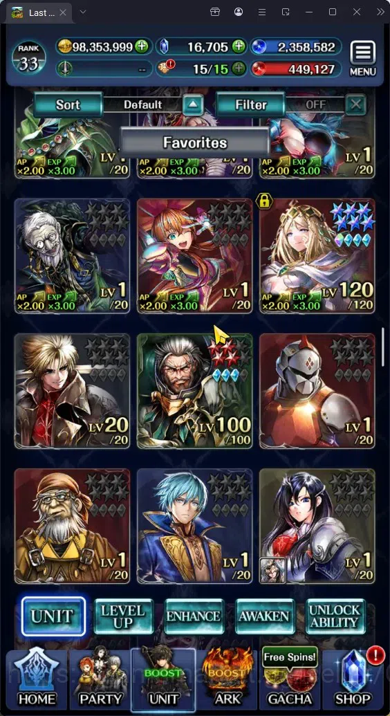 Last Cloudia Accounts GLOBAL|Rank 33|Top Tier Unit (Hinata,Benimaru,Mili image 7