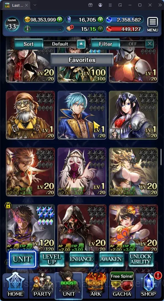 Last Cloudia Accounts GLOBAL|Rank 33|Top Tier Unit (Hinata,Benimaru,Mili image 8