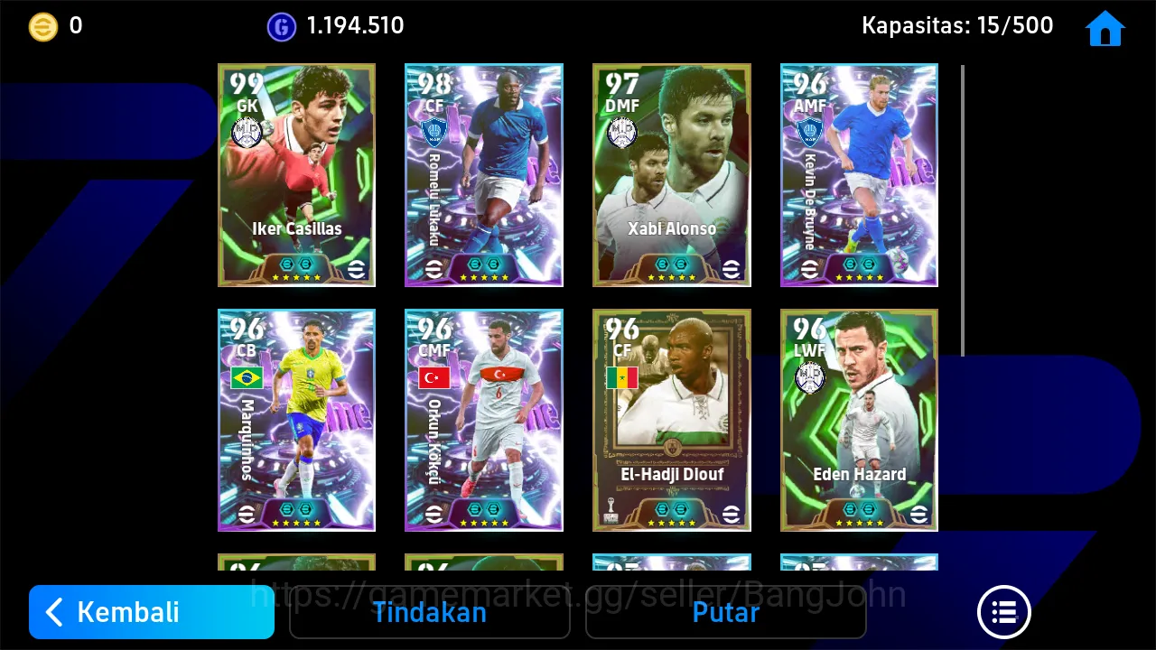 eFootball Accounts Others Power 3163 | romeu lukaku showtime | iker casillas epic db new | kim min-jae showtime | xabi 3