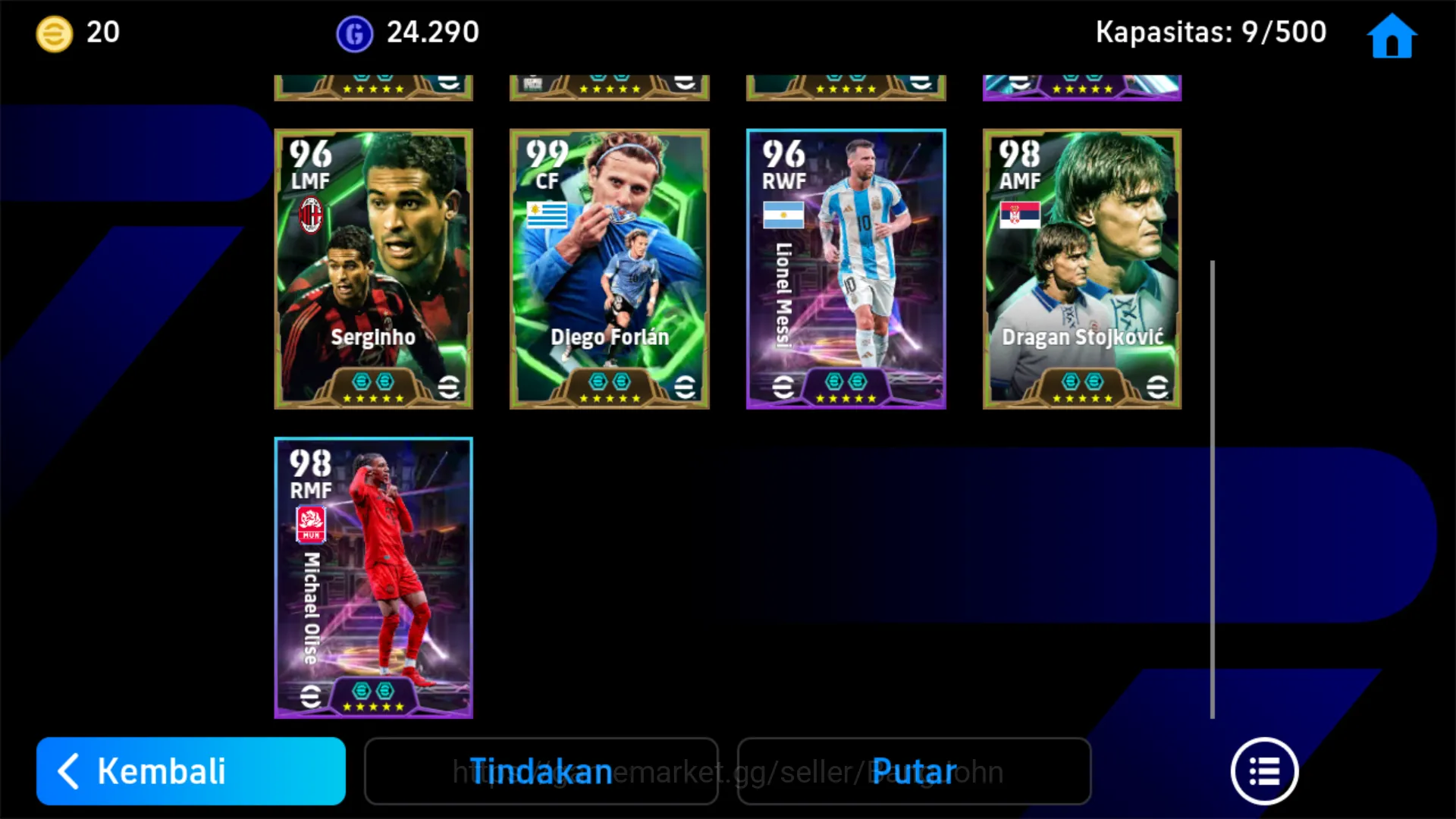 eFootball Accounts Others Power 3149 | Diego Forlan Epic DB | Michael Olise Show Time | Paul Scholes Epic DB| EFB299B 4
