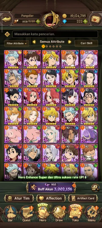 The Seven Deadly Sins: Grand Cross Accounts Global |3M CC| 6UR + Collab Solev + 222 Gems (KDia image 2