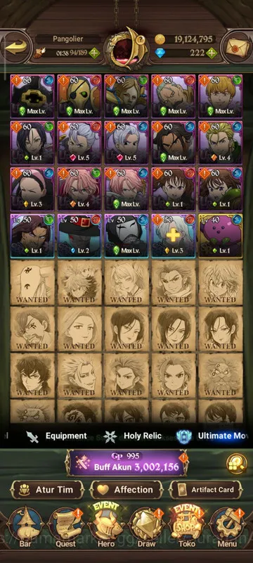 The Seven Deadly Sins: Grand Cross Accounts Global |3M CC| 6UR + Collab Solev + 222 Gems (KDia image 4