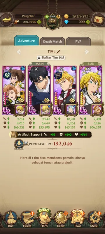 The Seven Deadly Sins: Grand Cross Accounts Global |3M CC| 6UR + Collab Solev + 222 Gems (KDia image 5