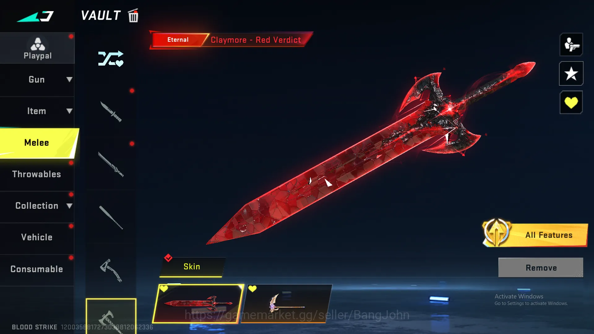 Blood Strike Accounts ASIA"Eternal MP5 LVL 3 | Eternal Vector LVL 2 | Et image 10