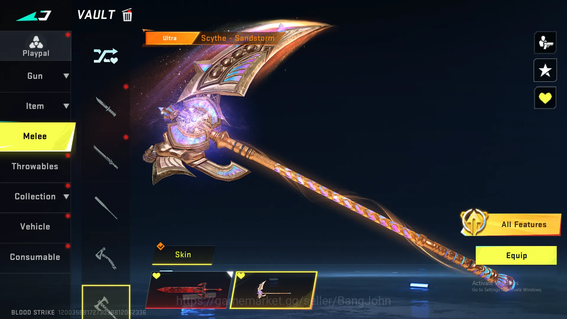 Blood Strike Accounts ASIA"Eternal MP5 LVL 3 | Eternal Vector LVL 2 | Et image 11