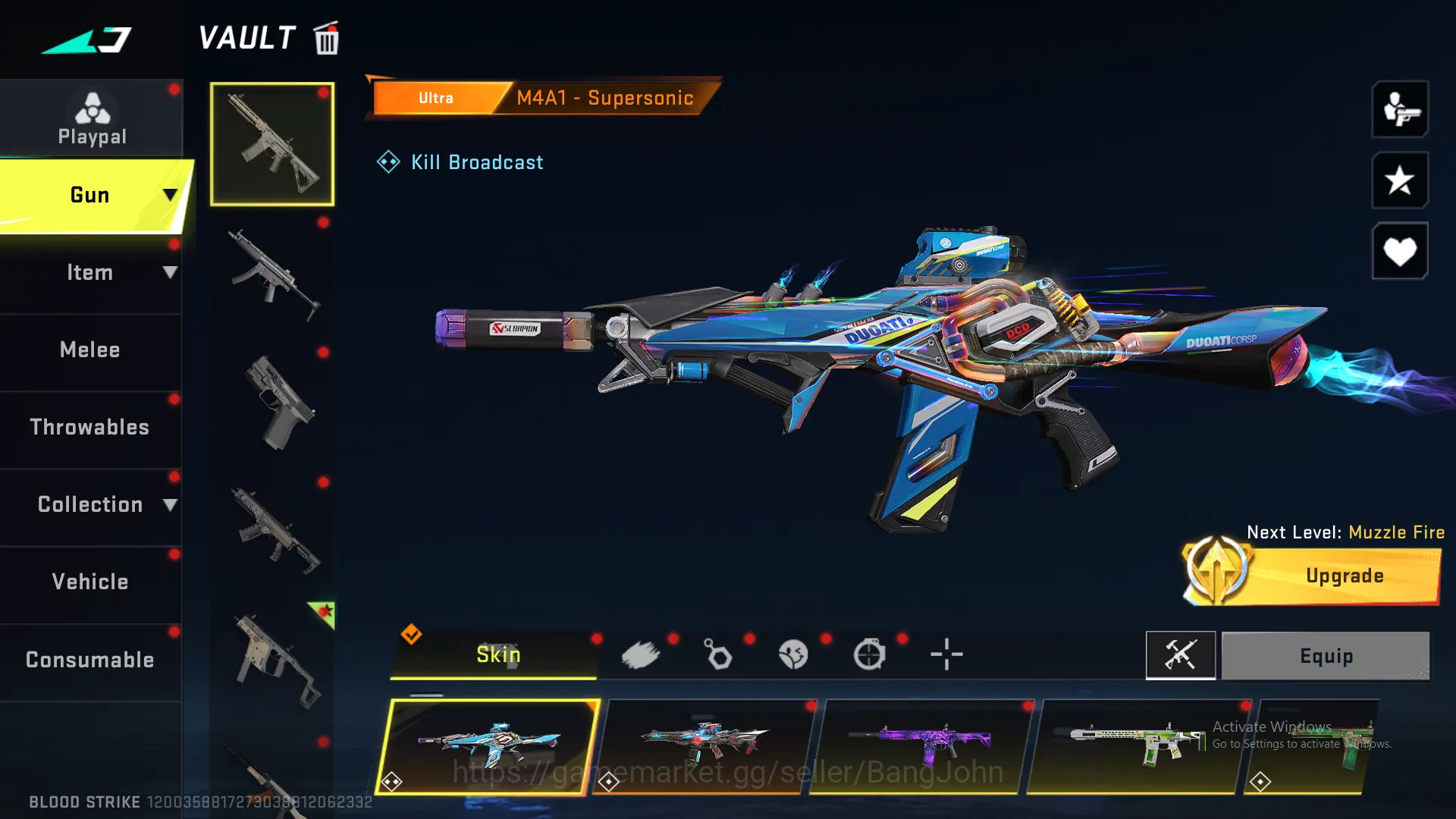 Blood Strike Accounts ASIA"Eternal MP5 LVL 3 | Eternal Vector LVL 2 | Et image 14
