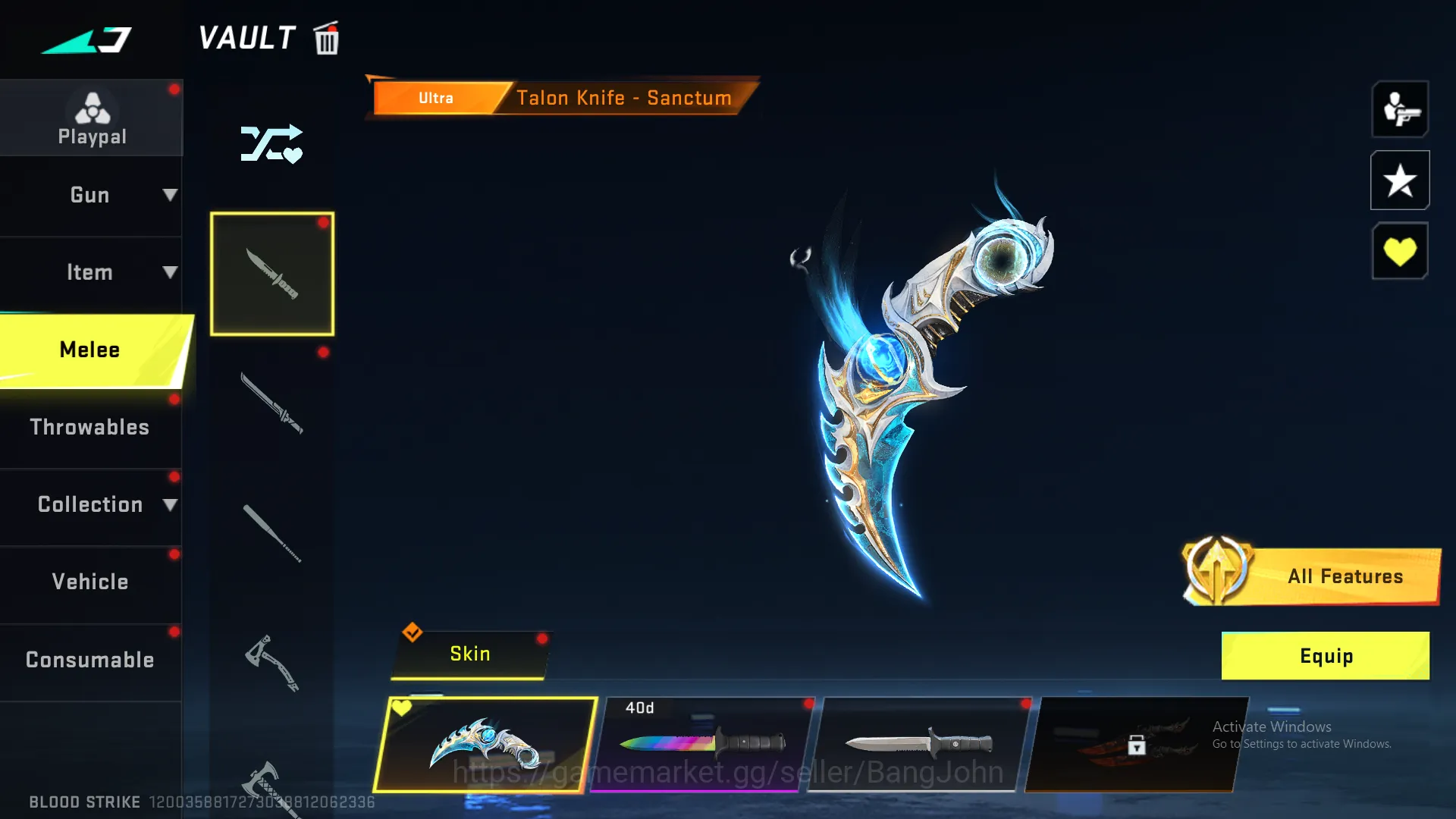 Blood Strike Accounts ASIA"Eternal MP5 LVL 3 | Eternal Vector LVL 2 | Et image 18